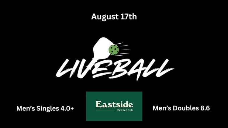 Men's Singles 4.0 and Men's Doubles 8.6