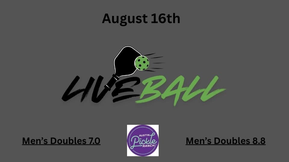 Men's Doubles Combined DUPR 7.0 & 8.8